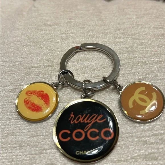 Chanel Rouge Coco Triple Charm Keyring/Bag Charm - Limited Edition
